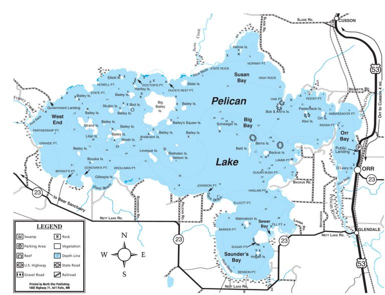 Fishing Grey Wolf Lodge   Pelicanlakemap 768x590 